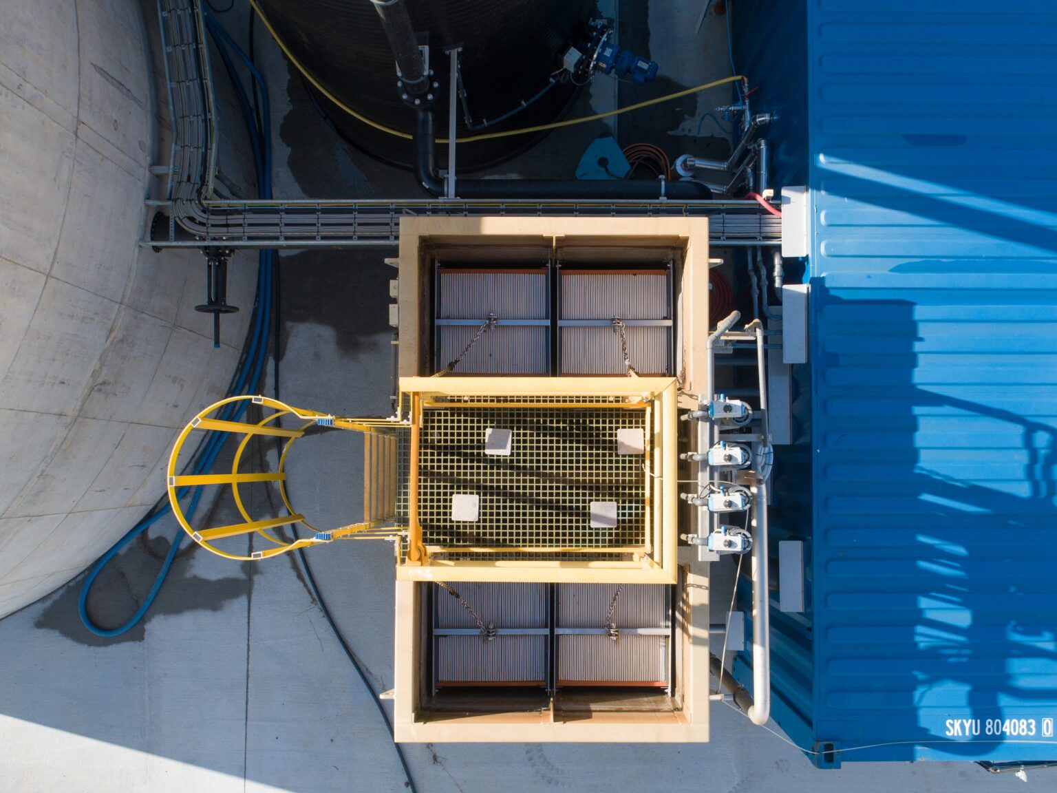 Installierte Membranmodule