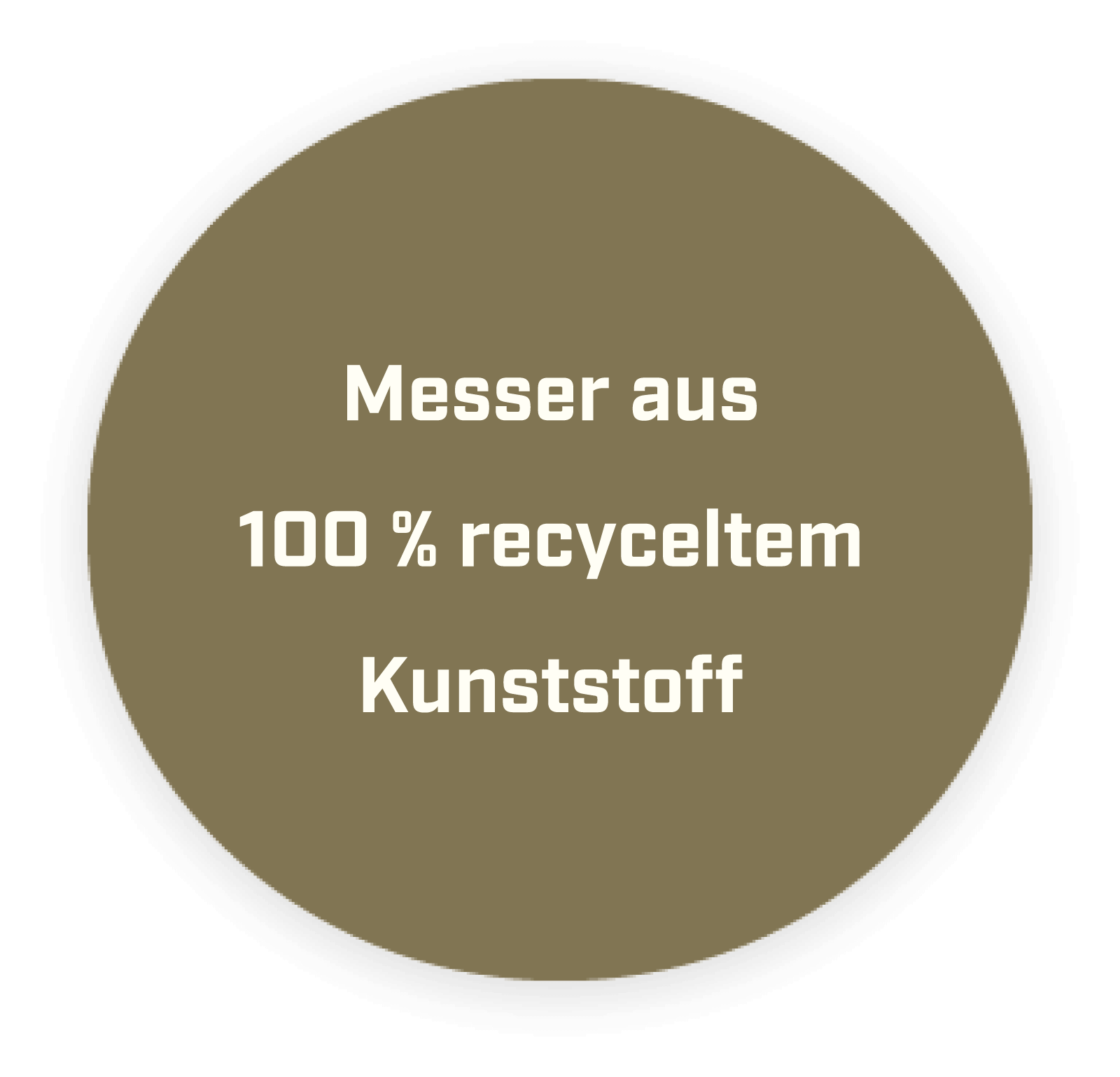 100 % recyceltes Material