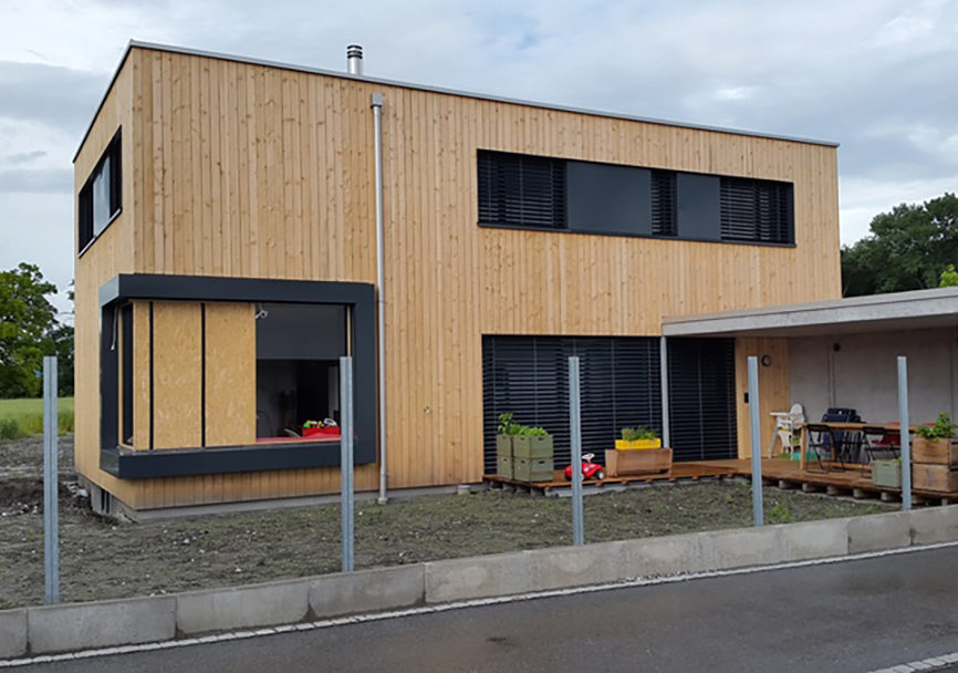 Weisstanne-Holzfassade