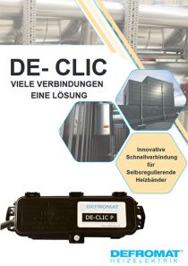 DE-CLIC Schnellverbindung für selbstregulierende Heizbänder