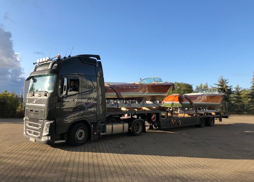 Dekorationsbauten im Transport