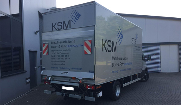 Versand mit eigenem Fuhrpark
