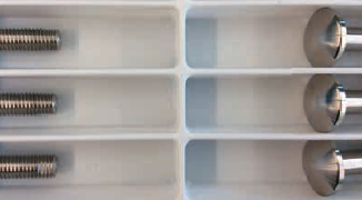Edelstahlbauteil nach Veredelung