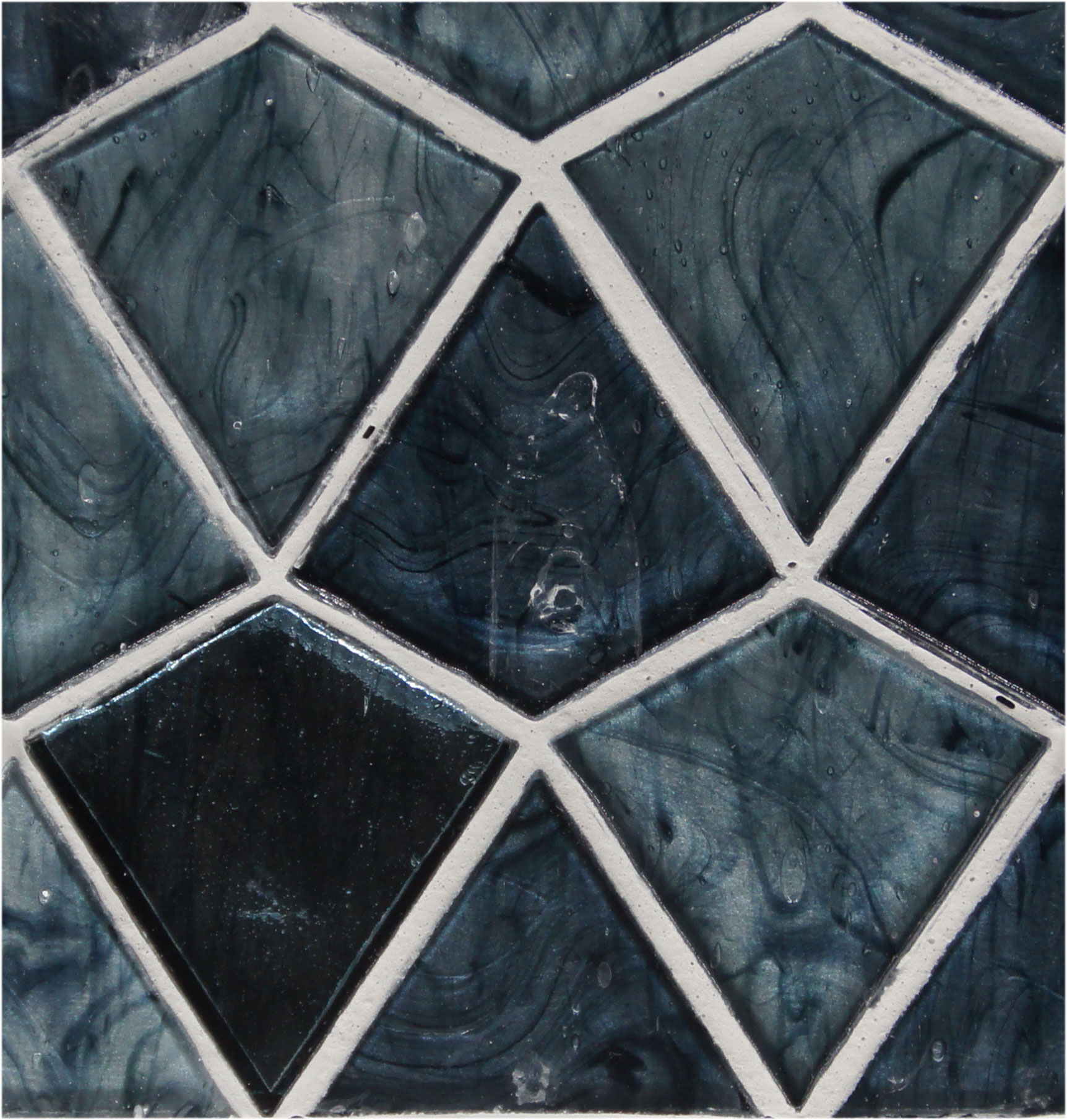 Leuchtmosaik-Fliese L'ANTIC COLONIAL AQUA BLUE (Beleuchtung an)