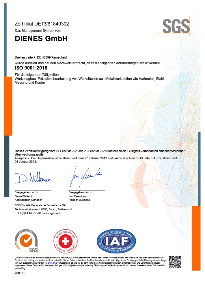 ISO 9001-Zertifizierung