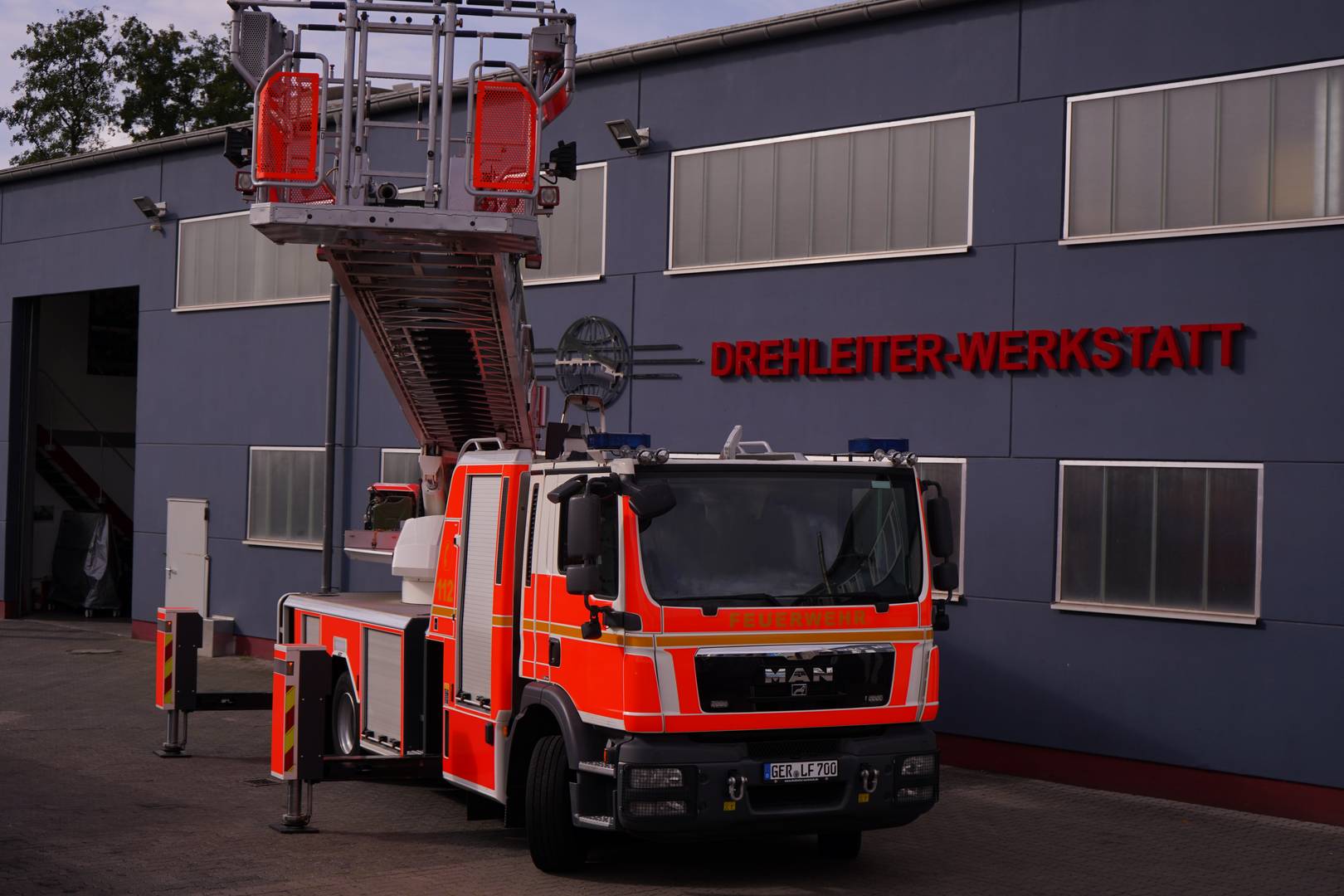 Drehleiter beim Service