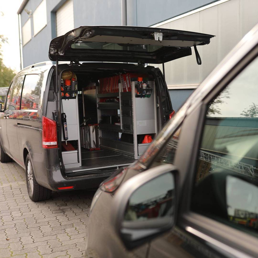 Drehleiter im Werkstattbereich