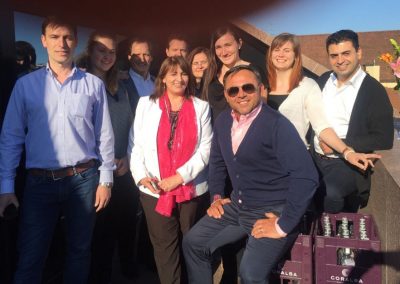 Gruppenfoto mit Teilnehmern aus Ungarn