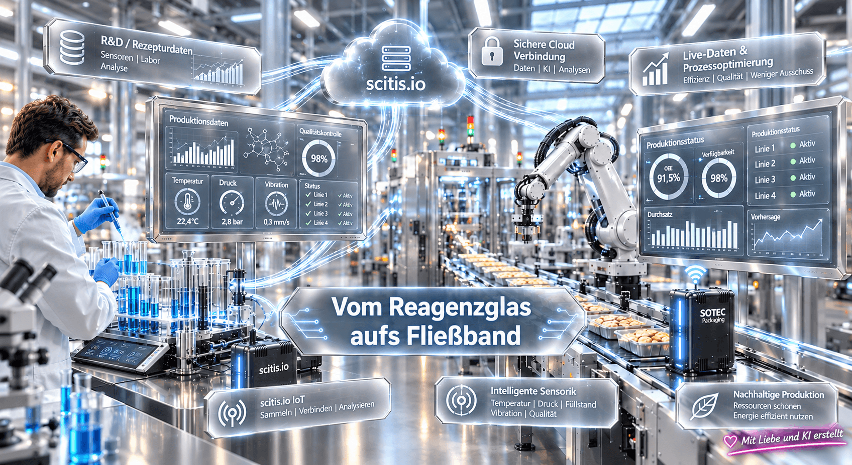 Datengetriebene Smart Factory in der Lebensmittelindustrie