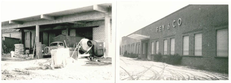 Neubau des Produktionsgebäudes, 1938