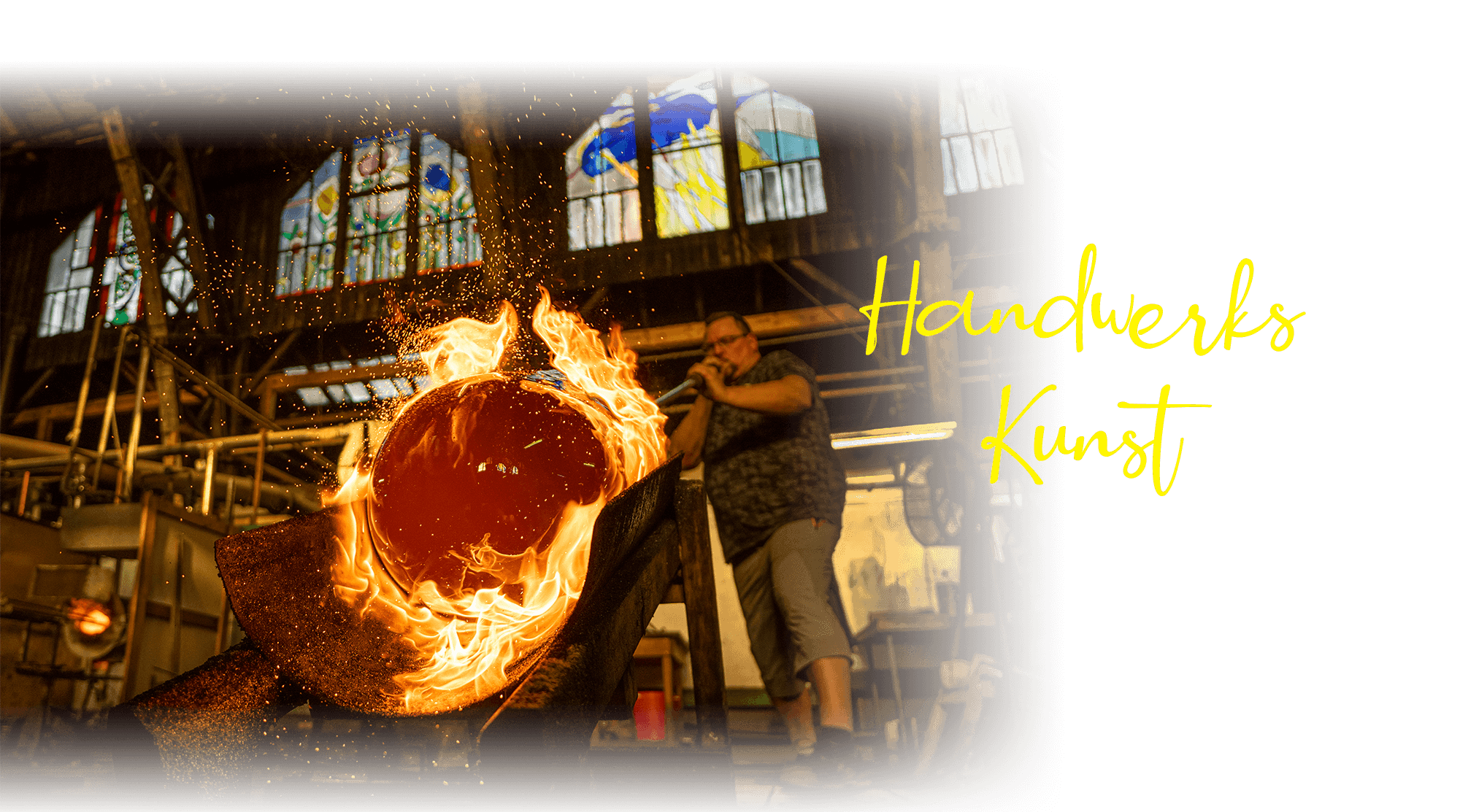 Handgefertigtes Flachglas