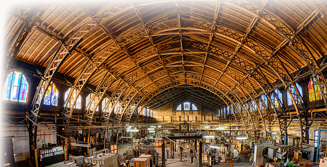 Ofenhalle der Glasmanufaktur