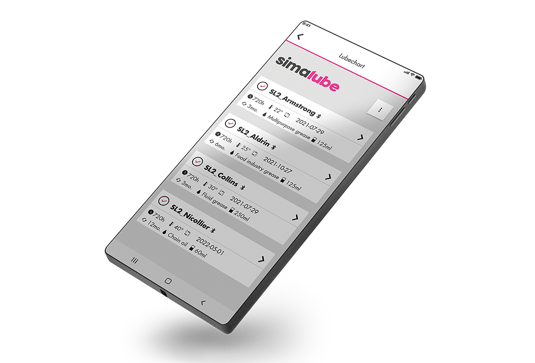Digitale Überwachung von Schmierstellen per App
