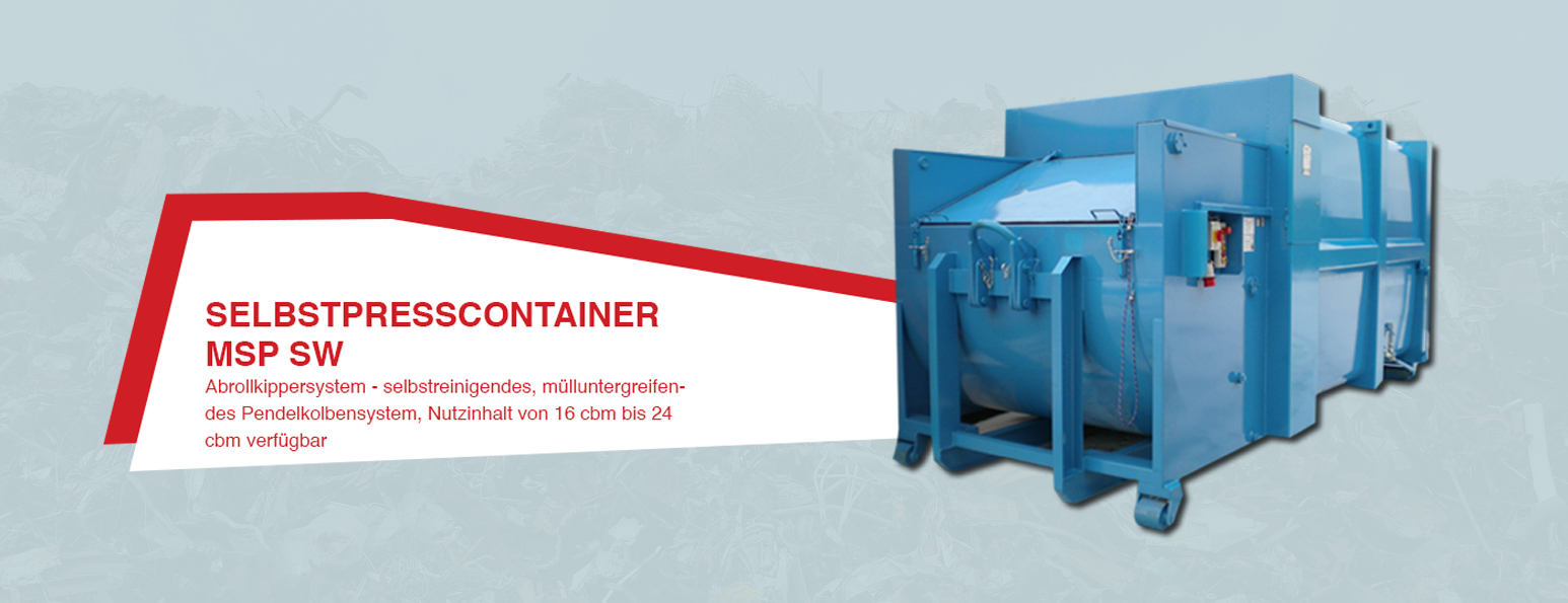Selbstpresscontainer MSP SW