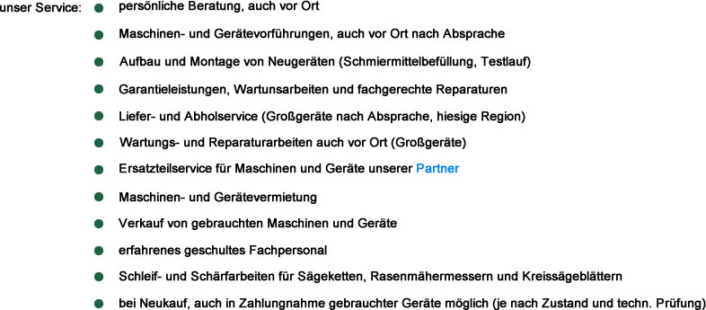 Service und Reparatur