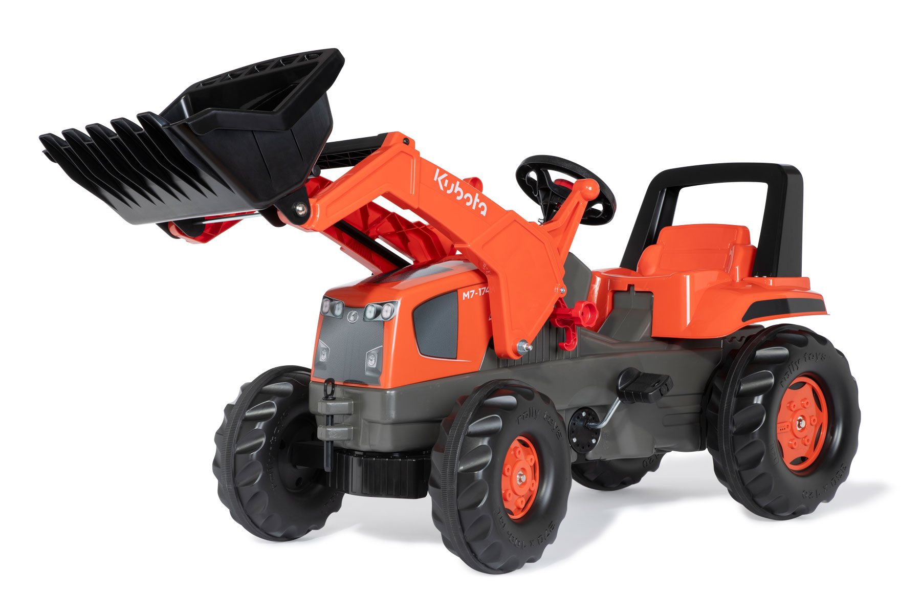 Pedaltraktor rollyJunior KUBOTA mit Frontlader