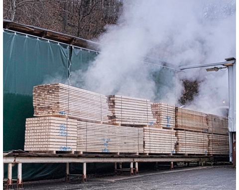 Trockenkammer für technische Holztrocknung
