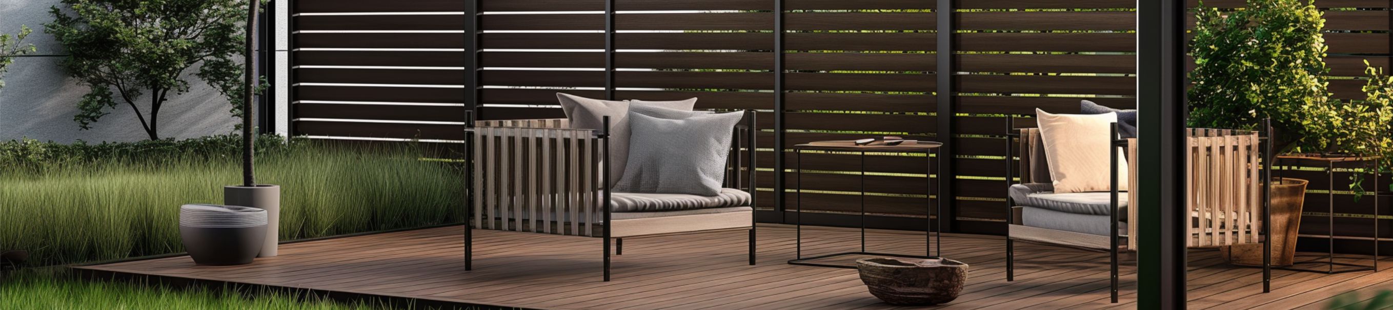Terrassendielen und Zaunbretter aus Lärche