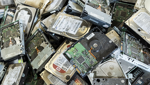 Datenträgervernichtung Festplatten