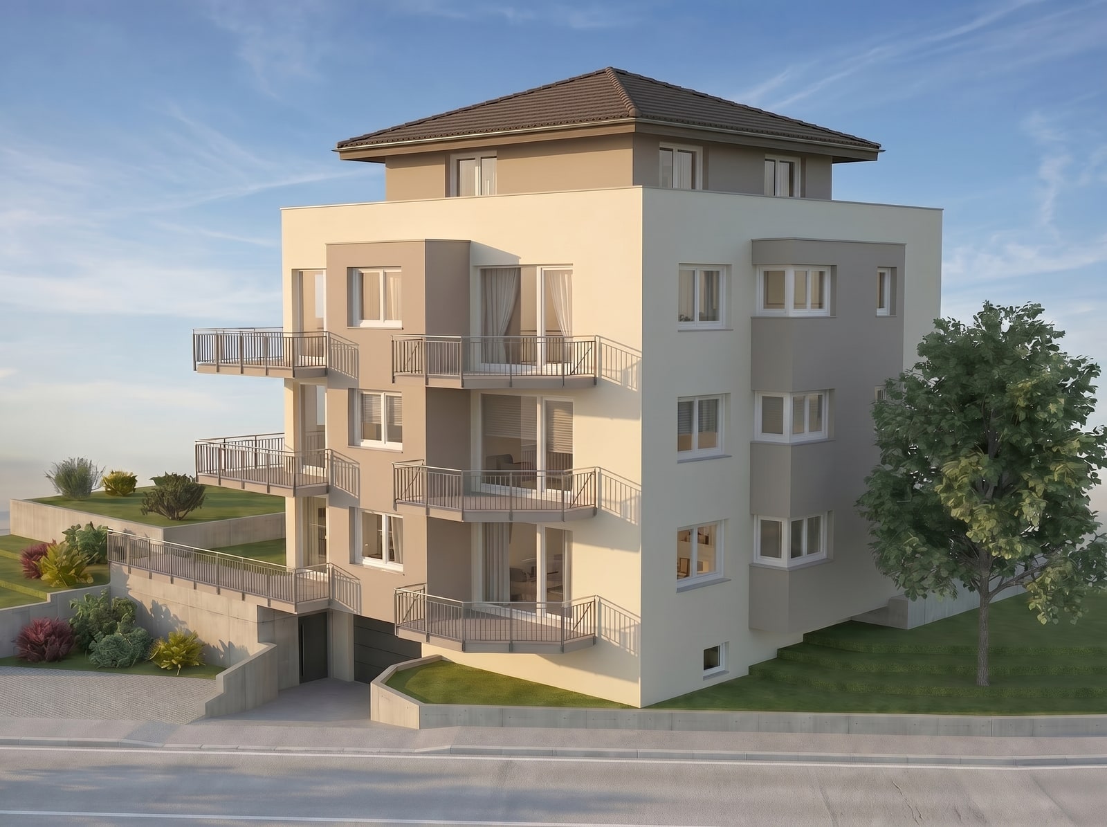 Mehrfamilienhaus Hohbuch, Reutlingen – 6 Eigentumswohnungen, Effizienzhaus-55 (in Planung)