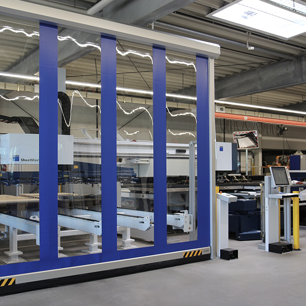 Blechhandlingsystem in der Produktion