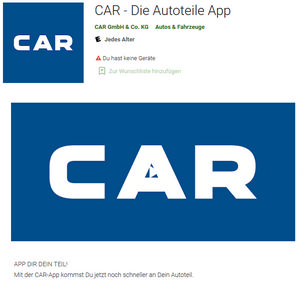 CAR - the auto parts app