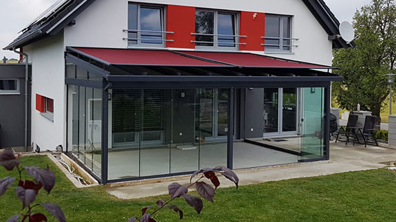Terrassendach mit Glastechnik (Leiner)