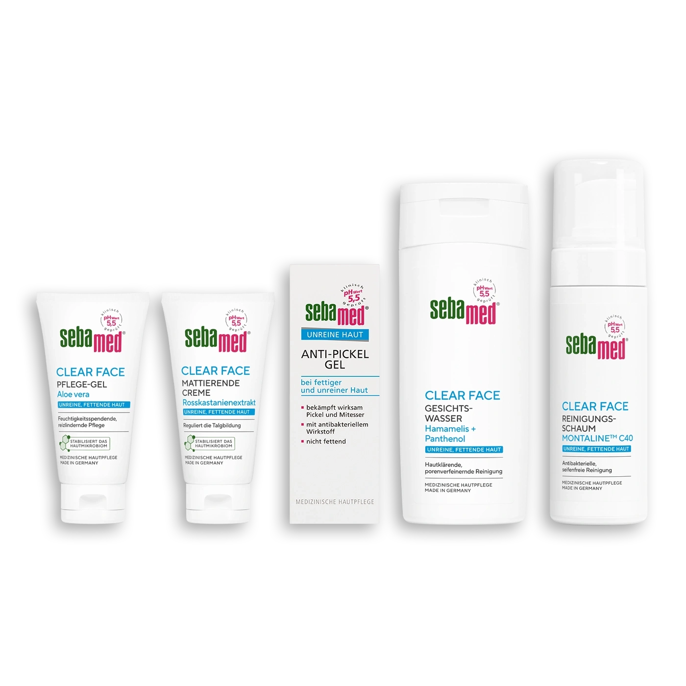 Clear Face Produkte für unreine Haut