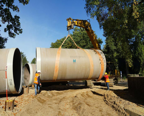 Stormwater retention sewer DN 3000