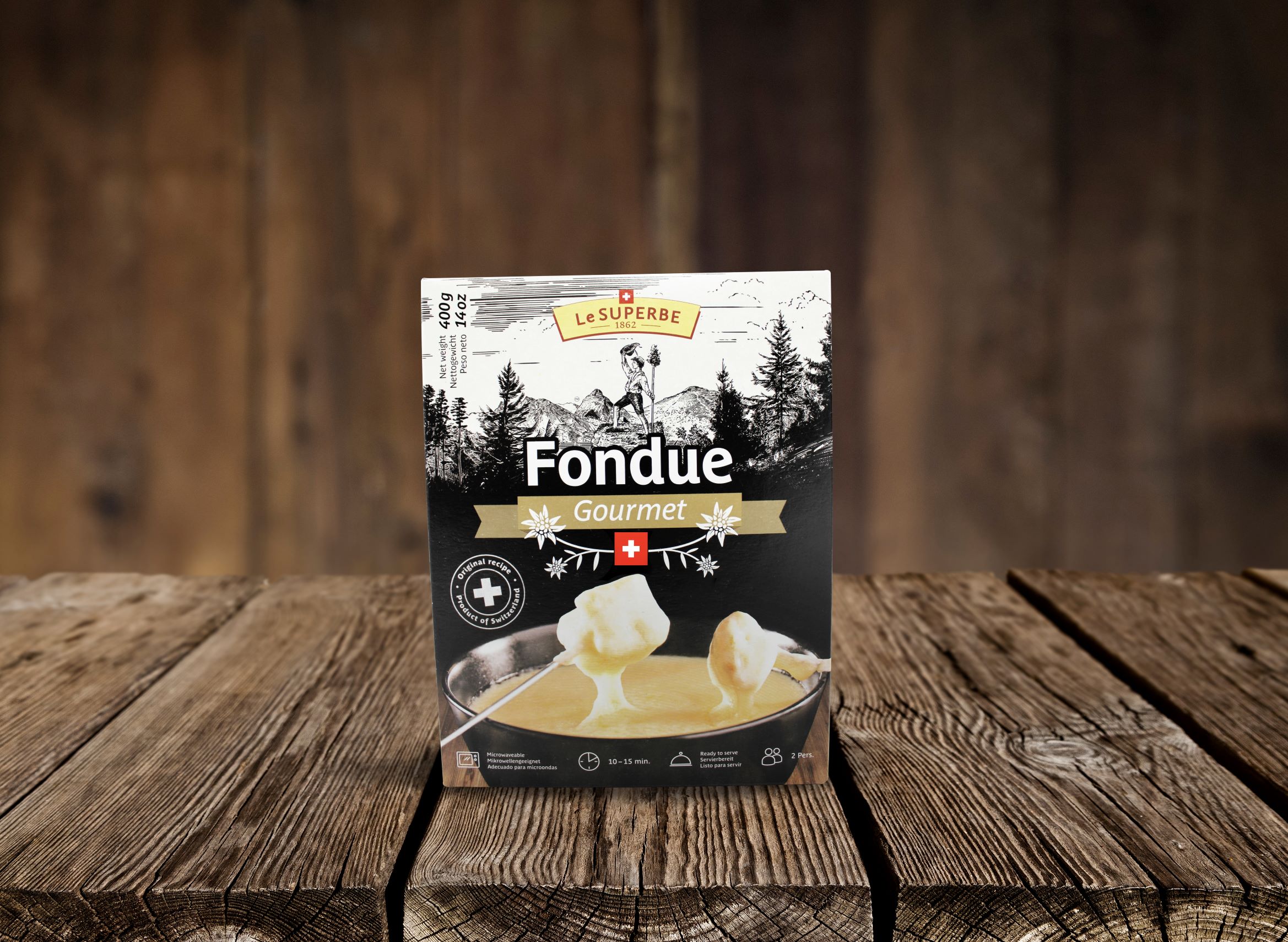 LeSuperbe Fondue frisch gerieben