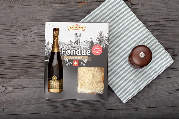 LeSuperbe Frisch-Fondue mit Prosecco