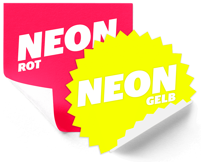 Neon-Aufkleber