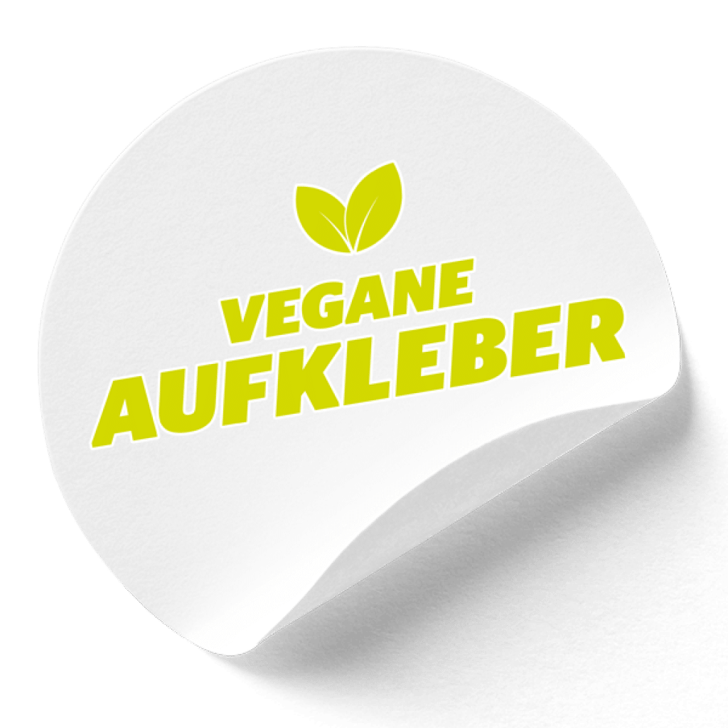 Vegane Aufkleber