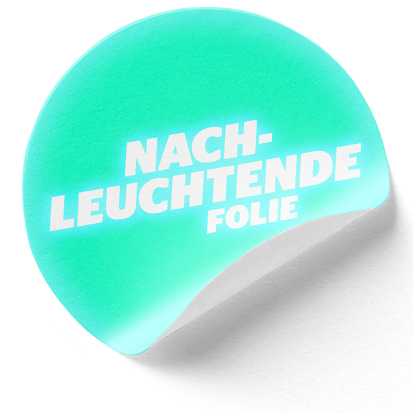 Nachleuchtende Folie