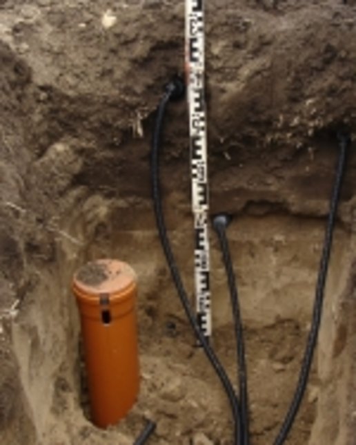 Bodenfeuchtesensor im Einsatz