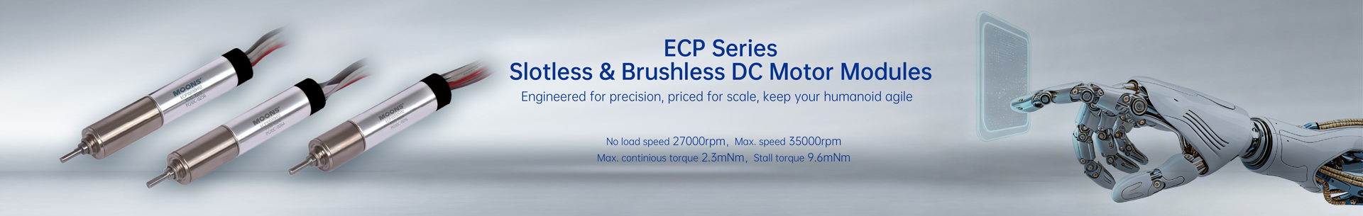 Slotless BLDC-Motoren ECP10030