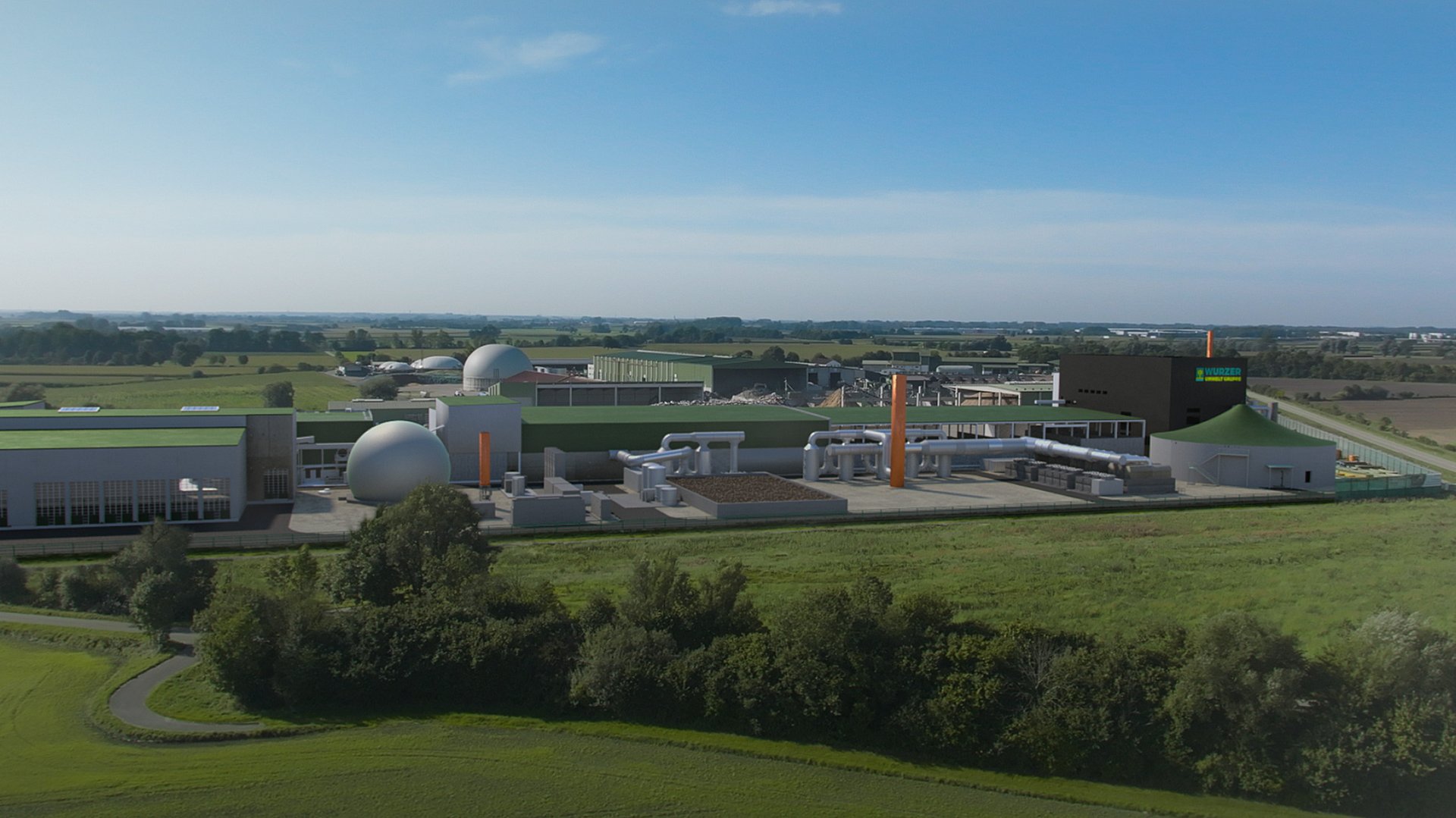 BioEnergieZentrum (BEZ) in Eitting – geplante Anlage