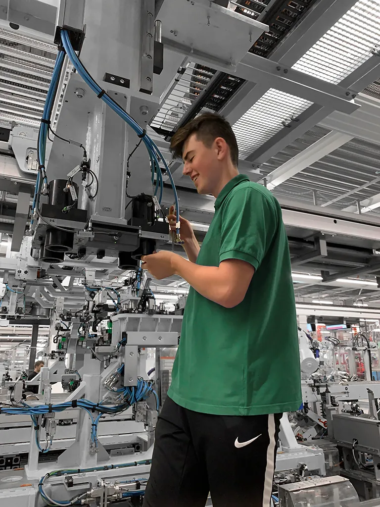 Prüfung eines Spannsystems in der Anlage