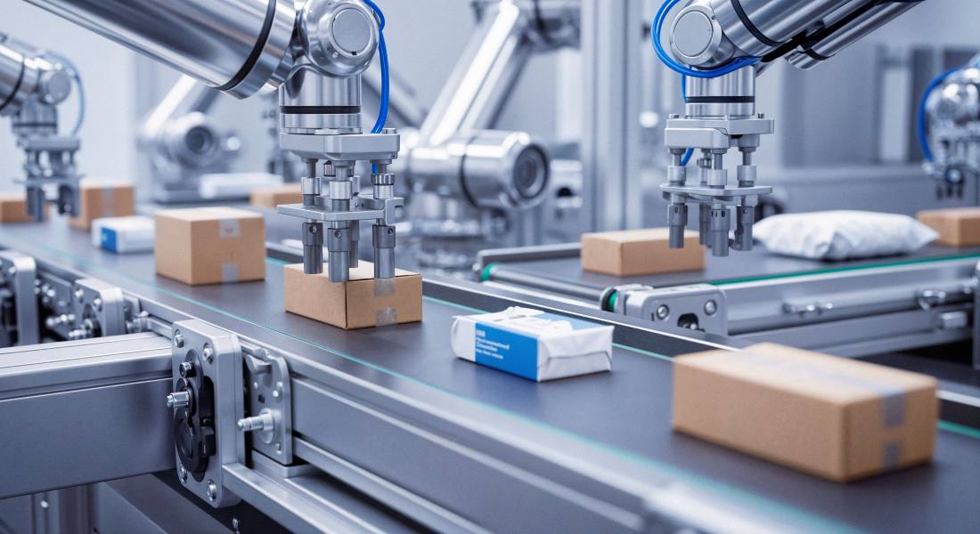 Automatisierungskomponenten für Verpackungsanlagen
