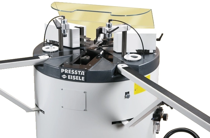 Corner crimping machines
