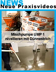 Dünnestrich-Verarbeitung mit UMP 1