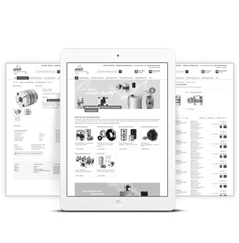 Online-Shop für Antriebskomponenten