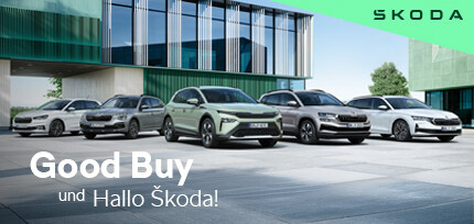 Verschiedene Škoda Modelle nebeneinander