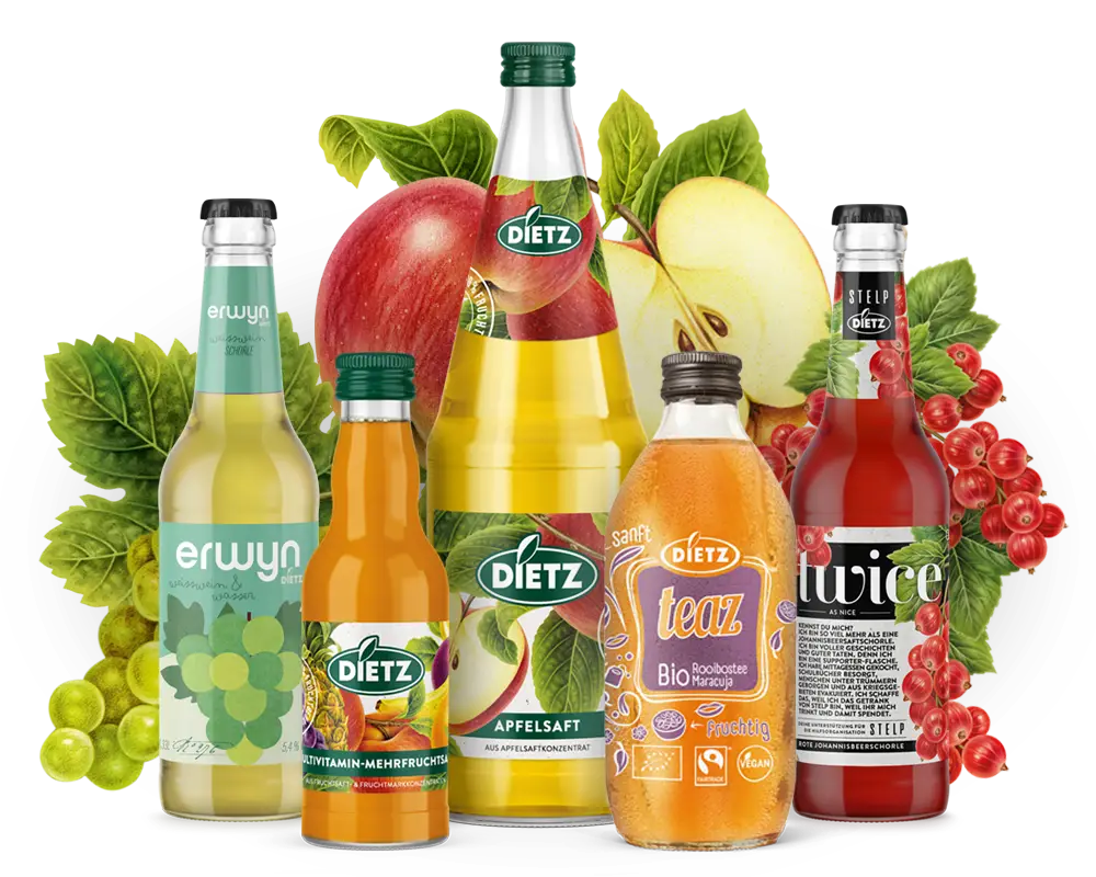 Produktübersicht Säfte und Schorlen