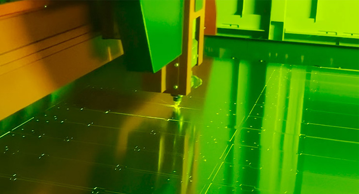 Lasergeschnittenes Blechbauteil