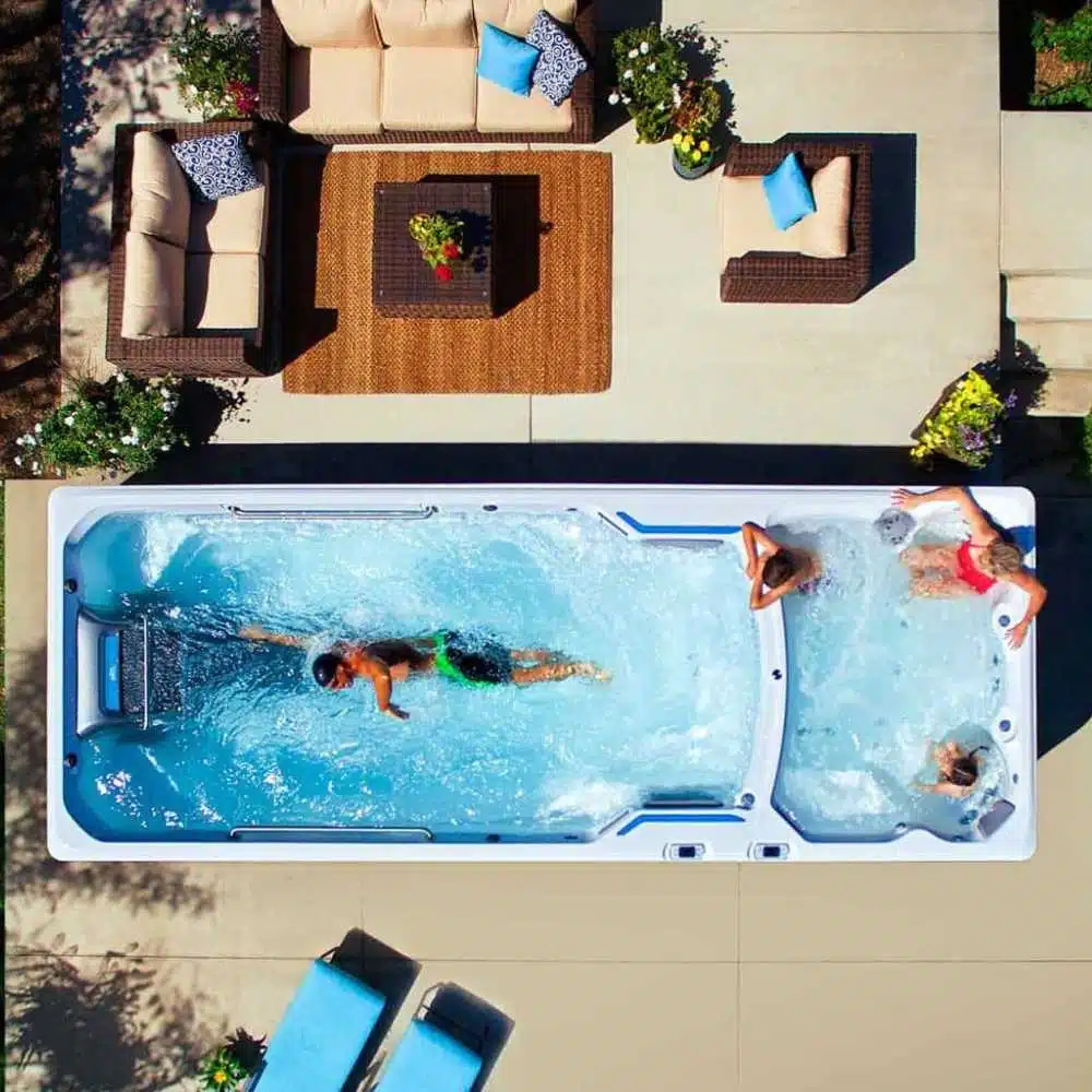 Spa de Nage aus der Luft