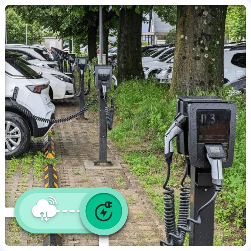 Ladepark mit Multilevel-Lastmanagement