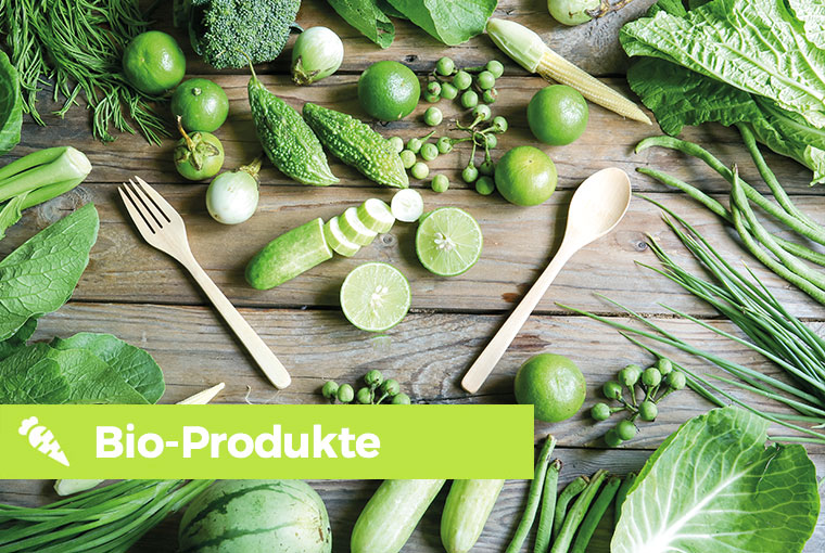 Bio-zertifiziertes Sortiment (Kontrollstelle Kiwa-BCS, DE-ÖKO-001)