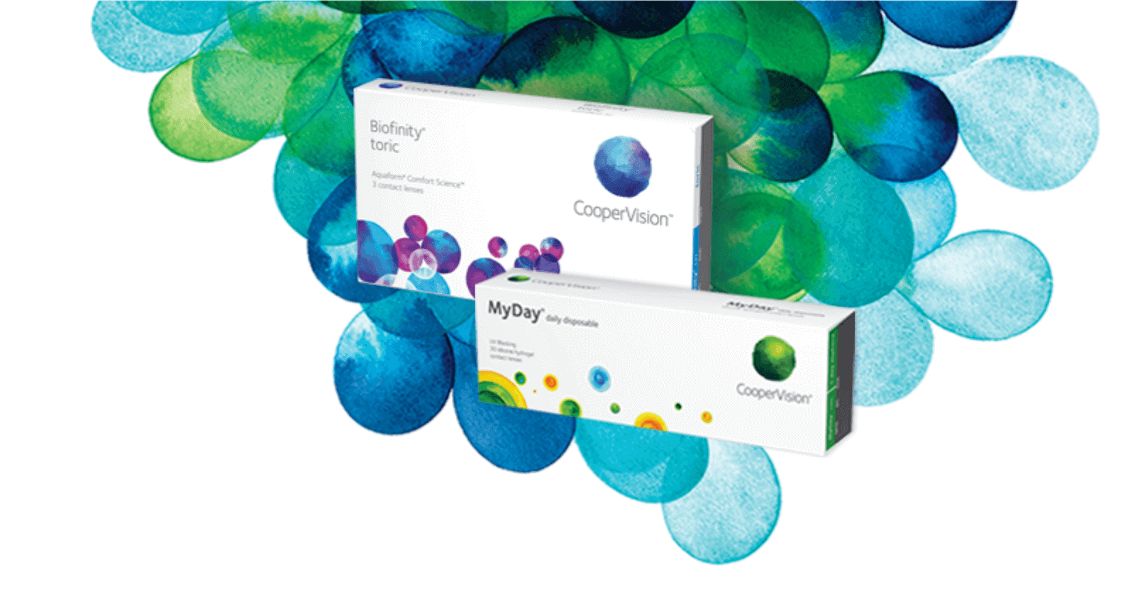 MyDay- und Biofinity-Toric-Verpackungen
