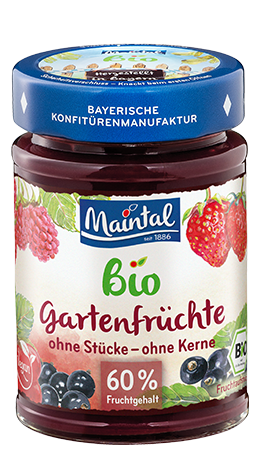 Bio + vegan Gartenfrüchte Fruchtaufstrich, fein-passiert